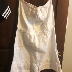 Gap strapless dress with embroidery